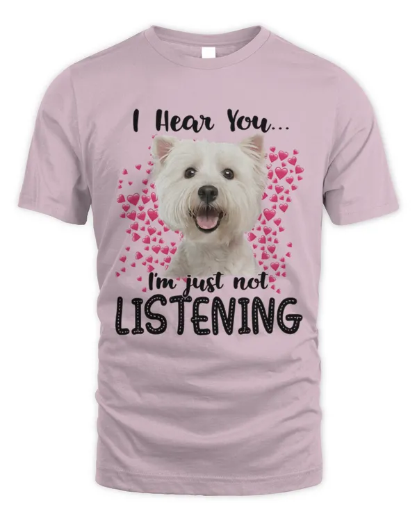 Westie_Listening - Unisex Standard T-Shirt Unisex Standard T-Shirt