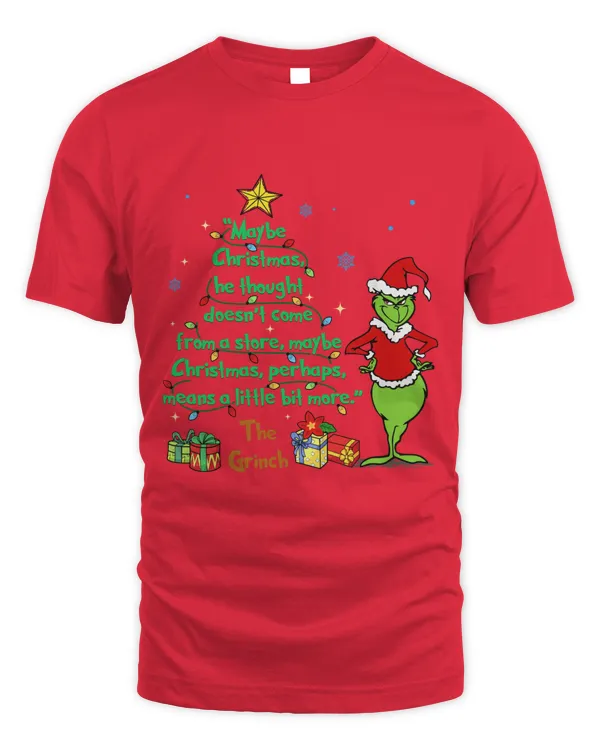 Grinch Christmas Shirt Top Dark Color