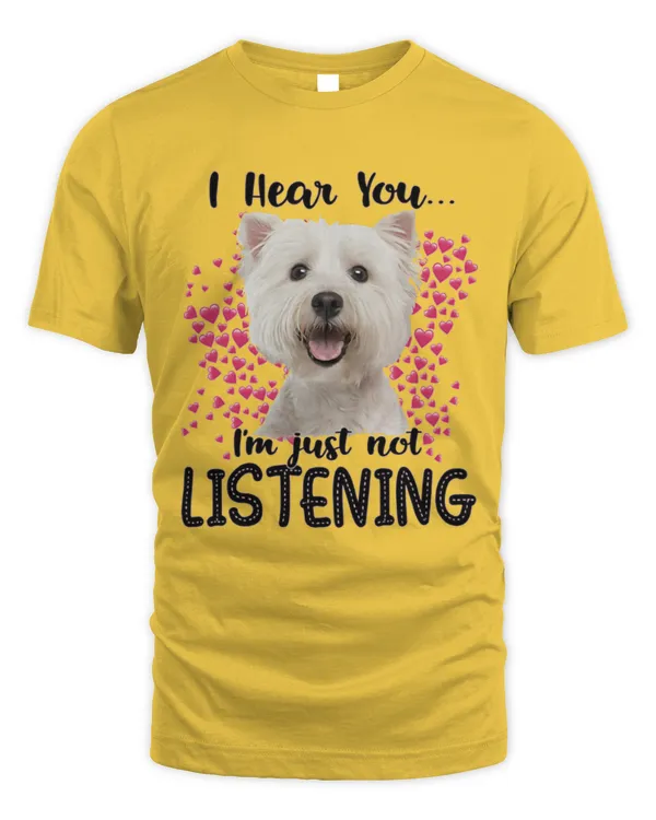Westie_Listening - Unisex Standard T-Shirt Unisex Standard T-Shirt