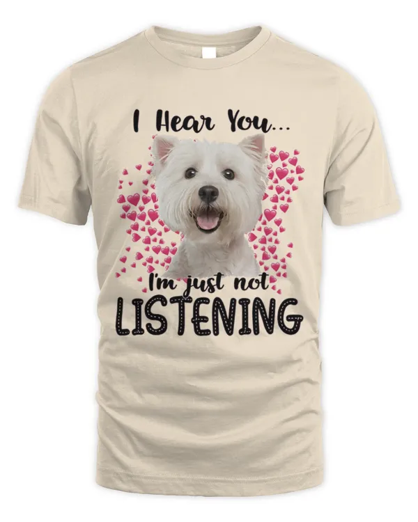 Westie_Listening - Unisex Standard T-Shirt Unisex Standard T-Shirt