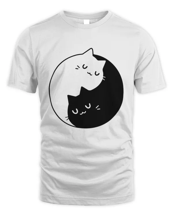 White and black cats