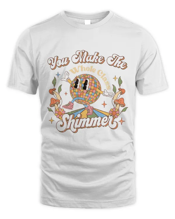You Make The Whole Class Shimmer Shirt Top Light Color