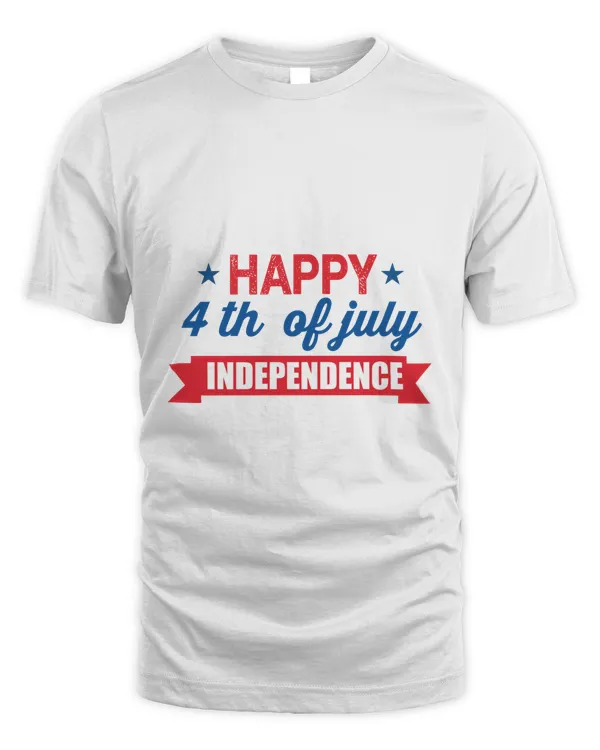 4th Of July Independence America Print T-Shirt Tee