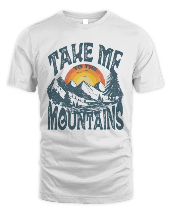 Take Me to the Mountains Tee, Mountains T-shirt, Outsider, Vintage Inspired Cotton T-shirt, Unisex T-shirt
