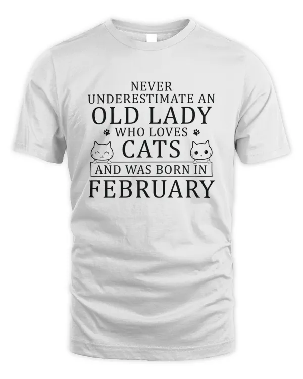 Cat Mom Born In February6862 T-Shirt T-Shirt