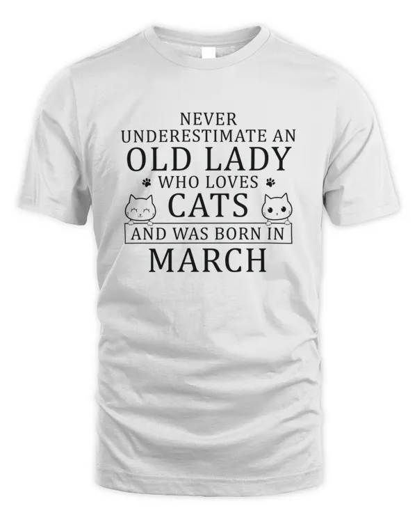 Cat Mom Born In March6858 T-Shirt T-Shirt