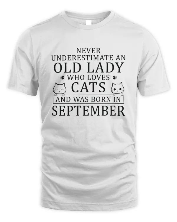 Cat Mom Born In September6853 T-Shirt T-Shirt