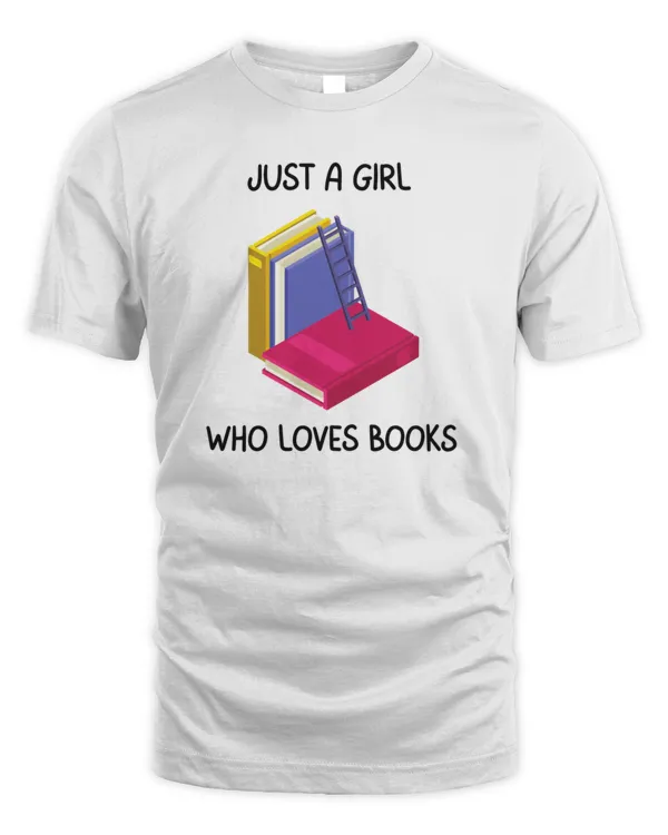 Just A Girl Who Loves Books Vintage4687 T-Shirt