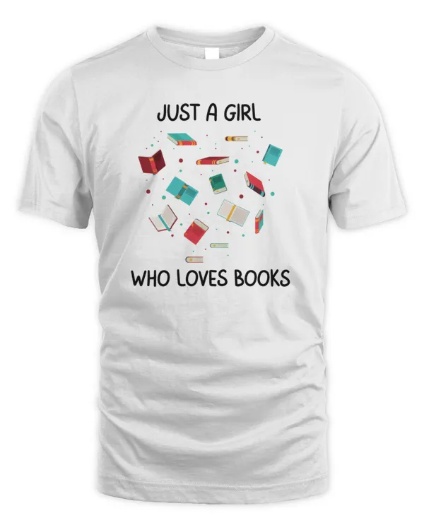 Just A Girl Who Loves Books Vintage4689 T-Shirt