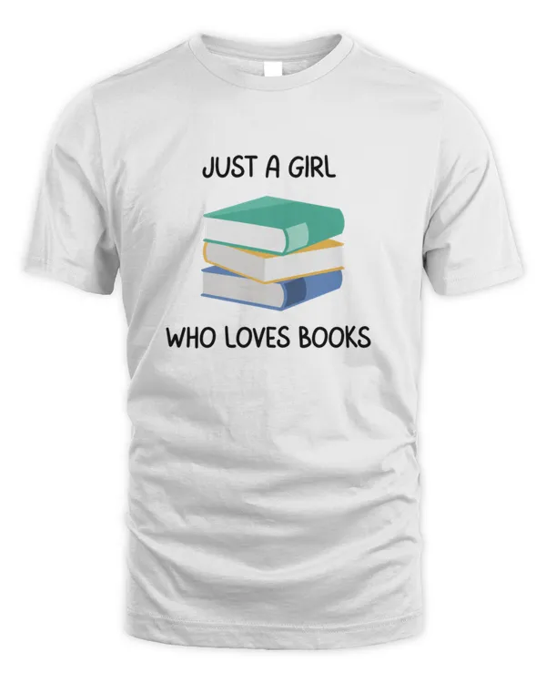 Just A Girl Who Loves Books Vintage4816 T-Shirt
