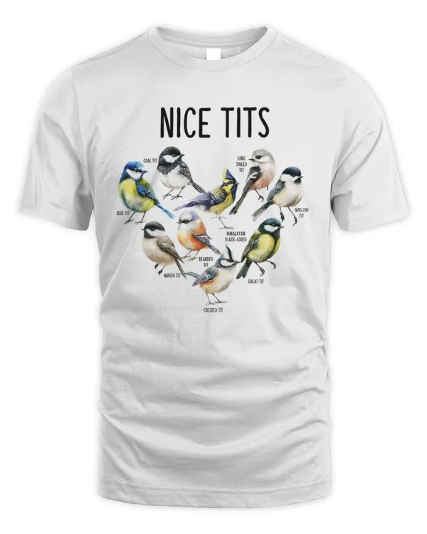 Nice Tits Shirt, Bird Nerd Shirt, Birdwatching Lover, Funny Bird Shirt, Bird Lover Shirt, Bird Watcher Shirt, Bird Lover, Gift For Women
