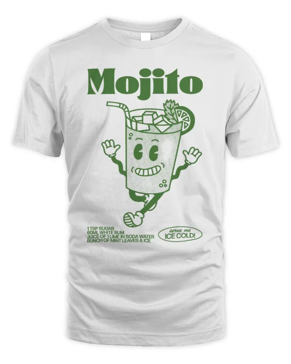 Mojito T-Shirt, Wine Shirt, Lover Cocktail Shirt, Gift For Lover Mojito