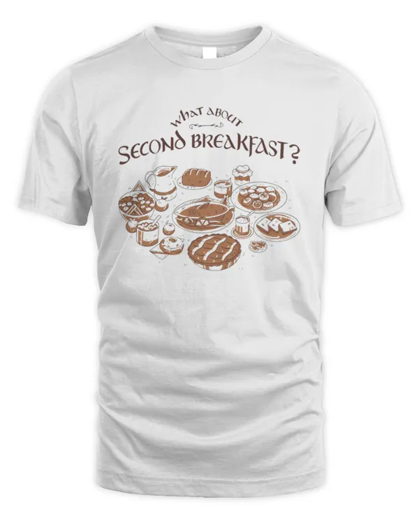 What About Second Breakfast T-Shirt, Literature Gift, Gift for Book Lover, Literary Clothing