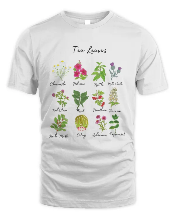 Tea Leaves T-Shirt, Tea T-Shirt, Tea Lover T-Shirt, Cute Tea Leaves Shirt, Gift For Friend