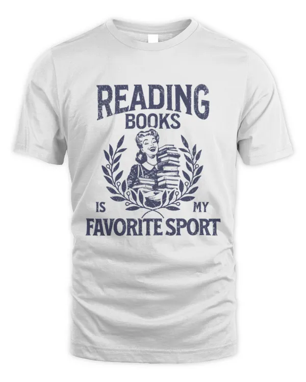 Reading Books Is My Favorite Sport Shirt, Book Shirt, Retro Book Shirt, Bookish Shirt, Gift For Booklover, Reading Shirt, Readers Gifts
