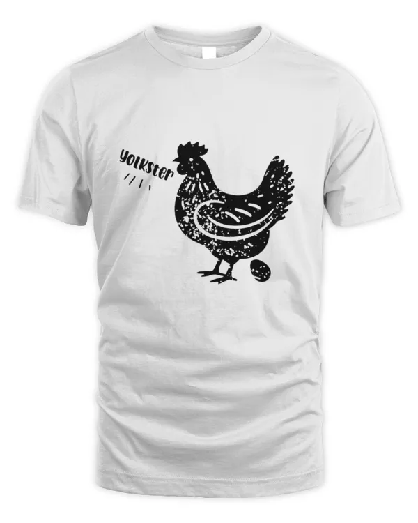 Yolkster Funny Chicken T-Shirt, Funny Farm Tshirt, Chicken Owner Gift