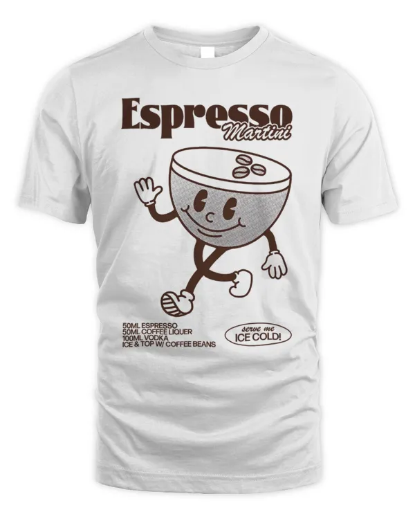 Espresso Martini T-Shirt, Coffee Lover T-Shirt, Cocktail Shirt