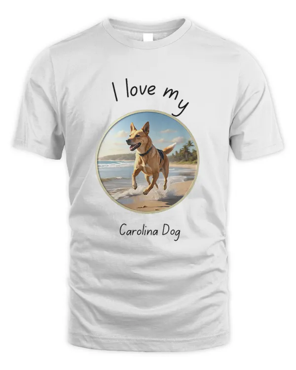 Carolina Dog Matter - Dog running on beach Premium T-Shirt