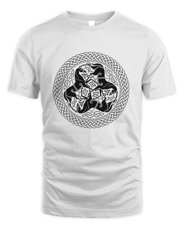 Celtic Epona Knot Ring with Horses T-Shirt