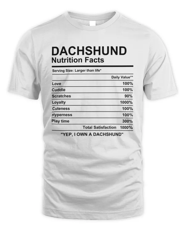 Dachshund Nutrition Facts