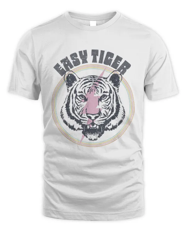 Easy Tiger Face Retro s s Vintage TShirt
