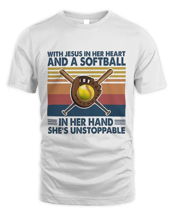 SOFTBALL With Jesus In Her Heart