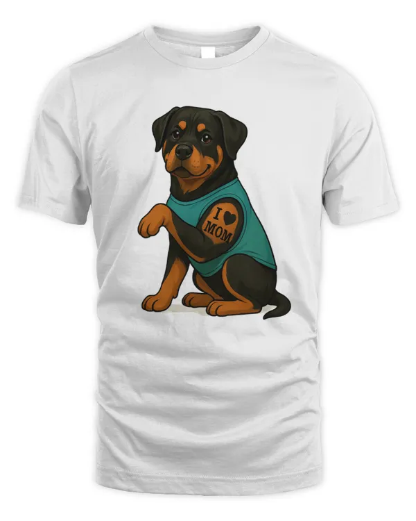 I Love Mom Rottweiler