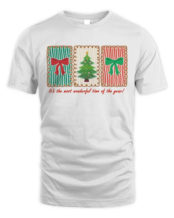 It's The Most Wonderful Time Of The Year Coquette Bow Xmas T-Shirt