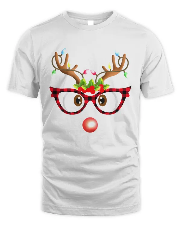 Reindeer Face Glasses Matching Family Christmas 6 ag68