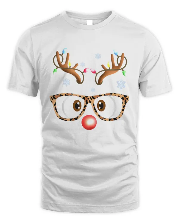 Reindeer Face Glasses Matching Family Christmas ag68