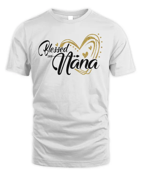 blessed nana family heart lover