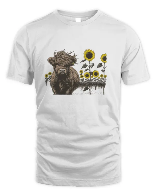 Vintage Cow and sunflower Vintage Cow and sunflower