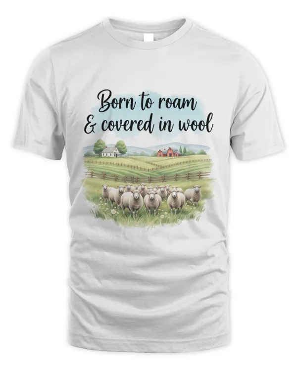 Born To Roam Covered In Wool T-shirt