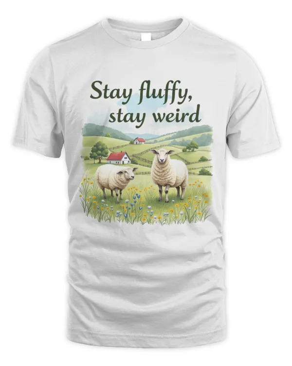Stay Fluffy Stay Weird T-shirt
