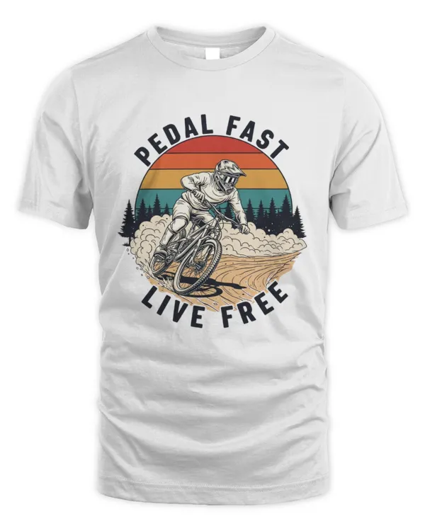 Pedeal Fast Live Free T-shirt