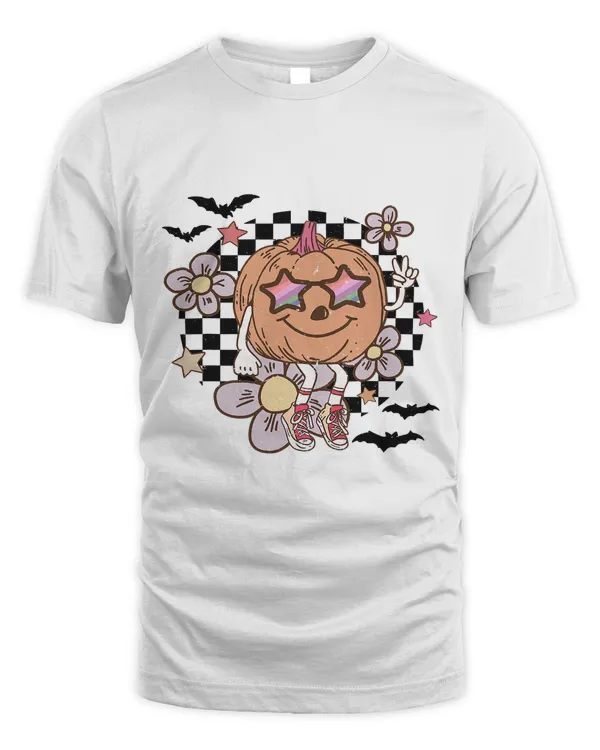 Groovy Cute Pumpkin Face Boys Kids Funny Halloween