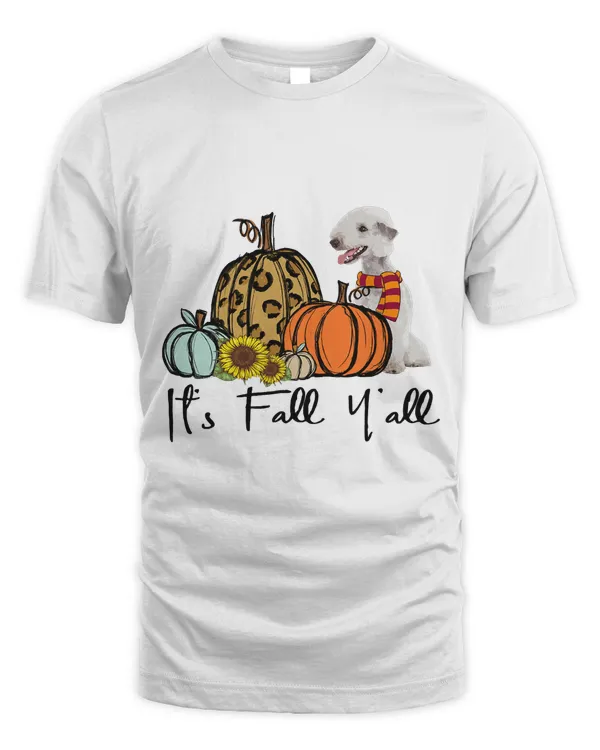 Its Fall Yall Bedlington Terrier Leopard Pumpkin Sunflower245