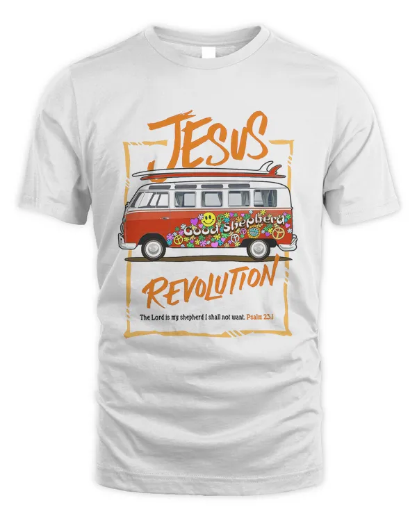 Jesus Revolution Good Shepherd Psalm 23 Orange