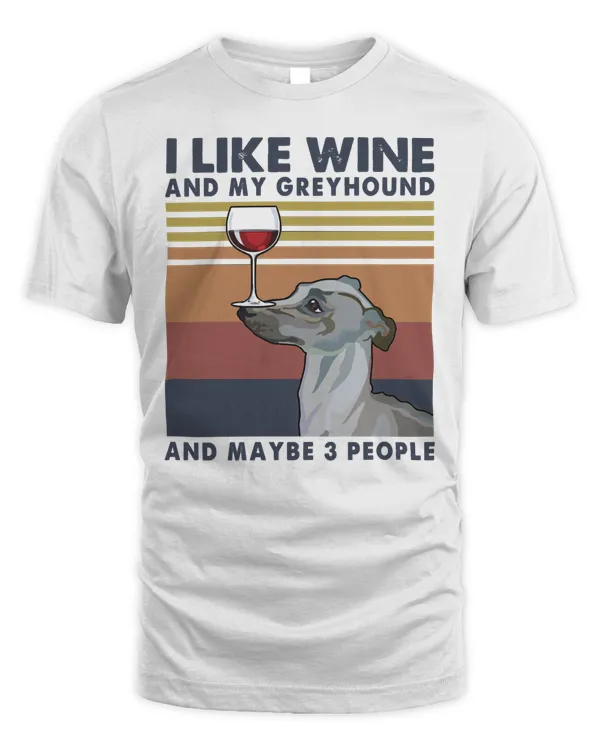 Greyhound and wine Classic T-Shirt