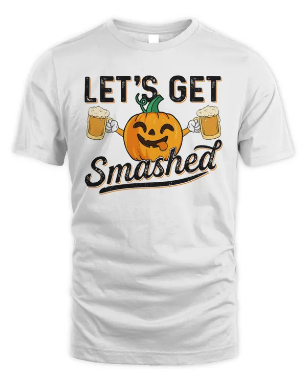 Let's Get Smashed Pumpkin Beer Lover Halloween Costume T-Shirt