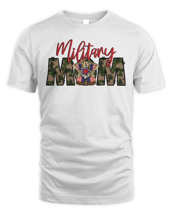 Military Mom vintage mothers day camouflage memorial day
