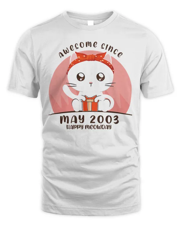 Kawaii Anime Cat - 19 Years Old May 2003 19th Birthday