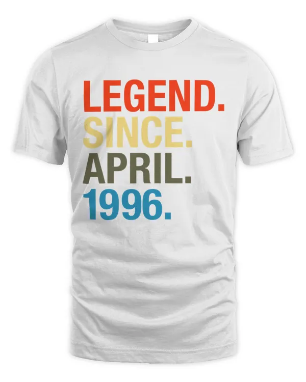 24th Birthday Gifts - Legend Since April 1996 T-Shirt