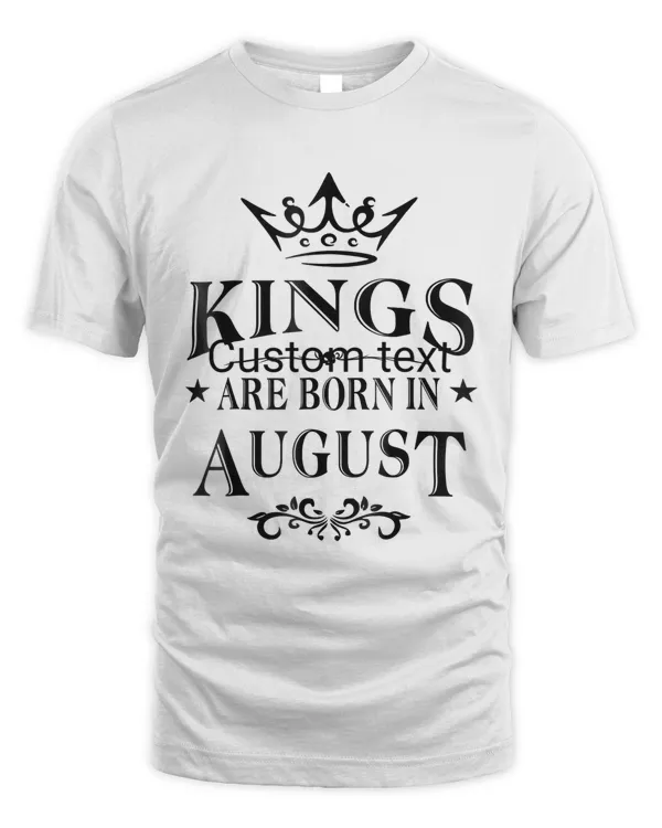 C428 KINGS ARE BORN IN AUGUST T-Shirt Workout Gym Fitness