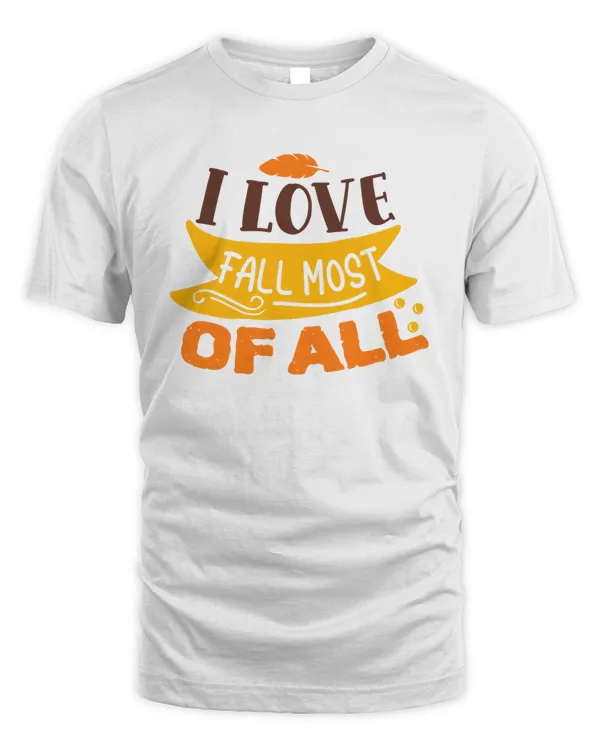 I love fall most of all