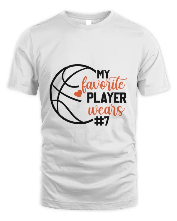 RD Basketball Shirt, Cute Custom Basketball Gift, My Favorite Player Wears, Personalized Basketball Shirt