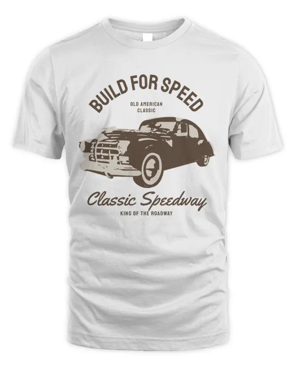 Build For Speed Old American Classic Speedway Muscle Cars Retro Vintage