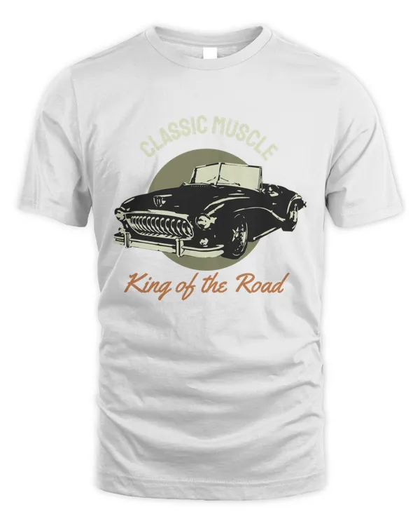 Classic Muscle King Of The Road Retro Vintage