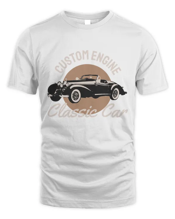 Custom Engine Classic Car Retro Vintage