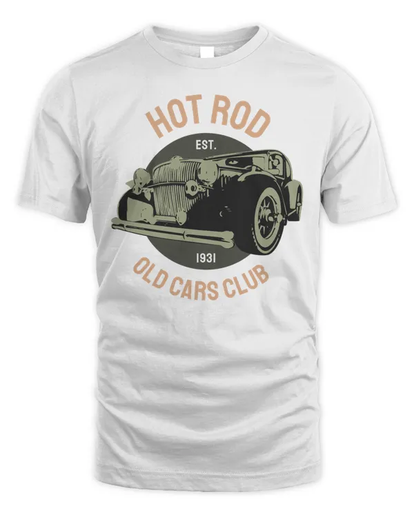 Hot Rod Est 1931 Old Cars Club Retro Vintage